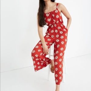 NWT - Madewell - Button-Front Tank Jumpsuit in Daisy Daydream - Size 6